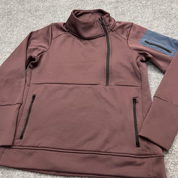 Backcountry Pullover Womens Medium Quarter Zip Stretch Fleece Outdoor Hiking - Picture 3 of 9